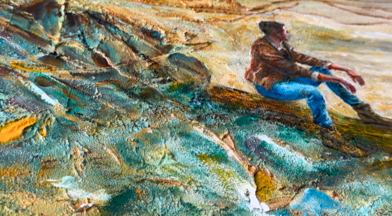 Study in Form and Space: 100 x 120 cm